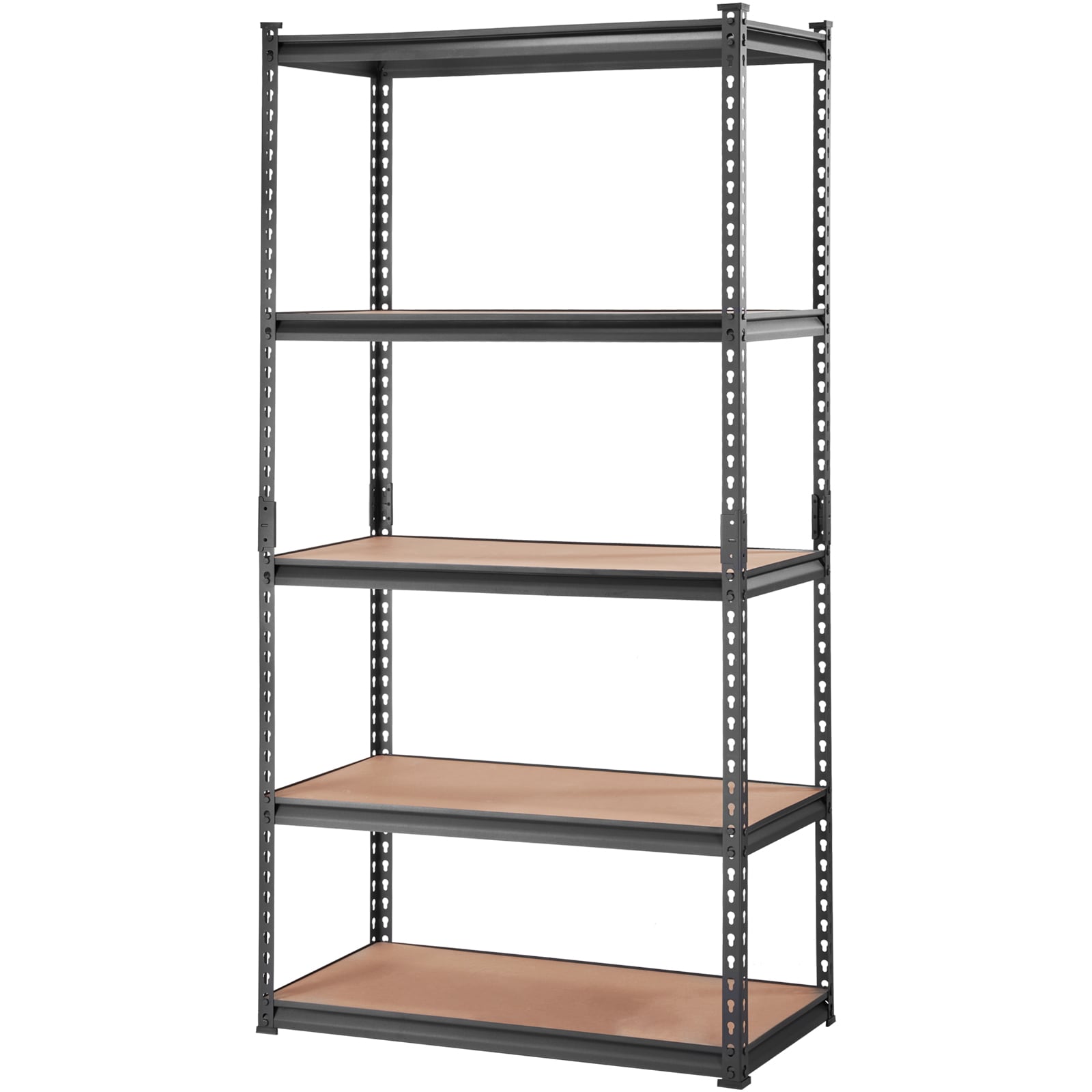 Heavy Duty Metal Storage Shelving 5 Tier Adjustable Utility Rack_voghion.com